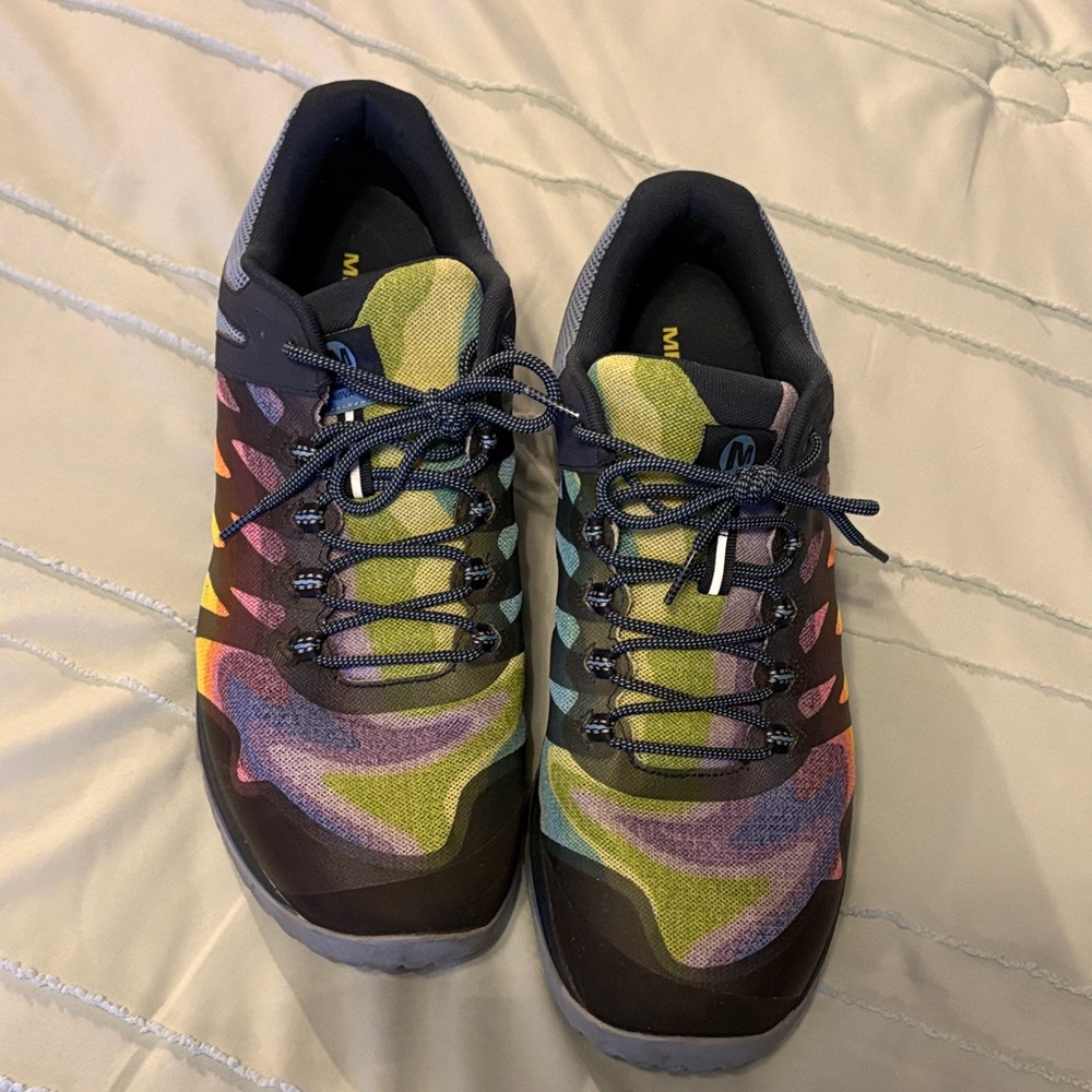 Merrell antora running shoes vibram size 13 men's rainbow multicolor - Picture 3 of 8